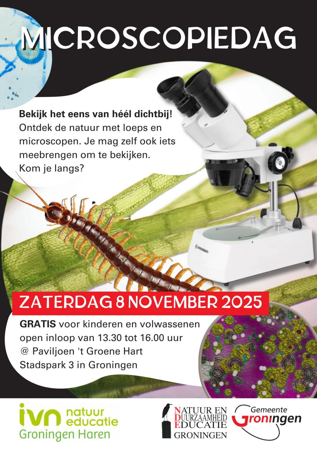 poster van microscopiedag