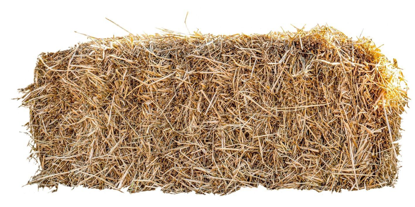 foto van een strobaal