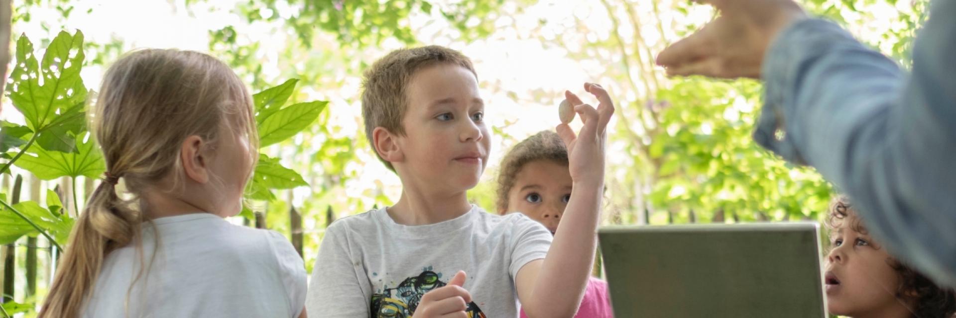 kinderen leren veel op de schooltuin